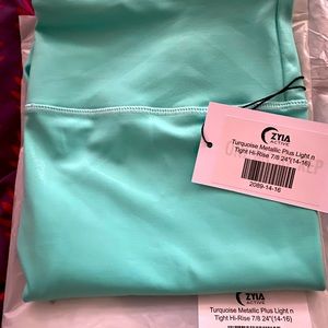 Turquoise Metallic Plus Light n Tight Hi-Rise